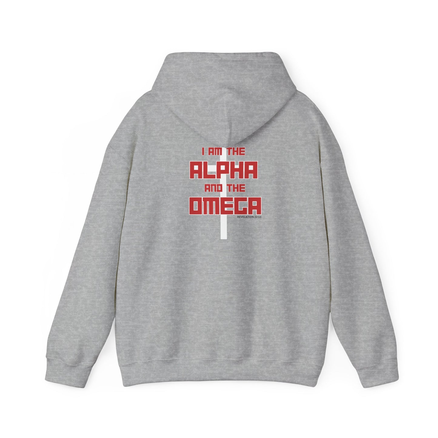 "I AM THE ALPHA AND THE OMEGA" Unisex Hooded Sweatshirt