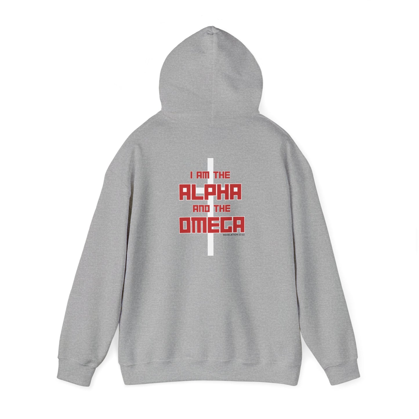 "I AM THE ALPHA AND THE OMEGA" Unisex Hooded Sweatshirt