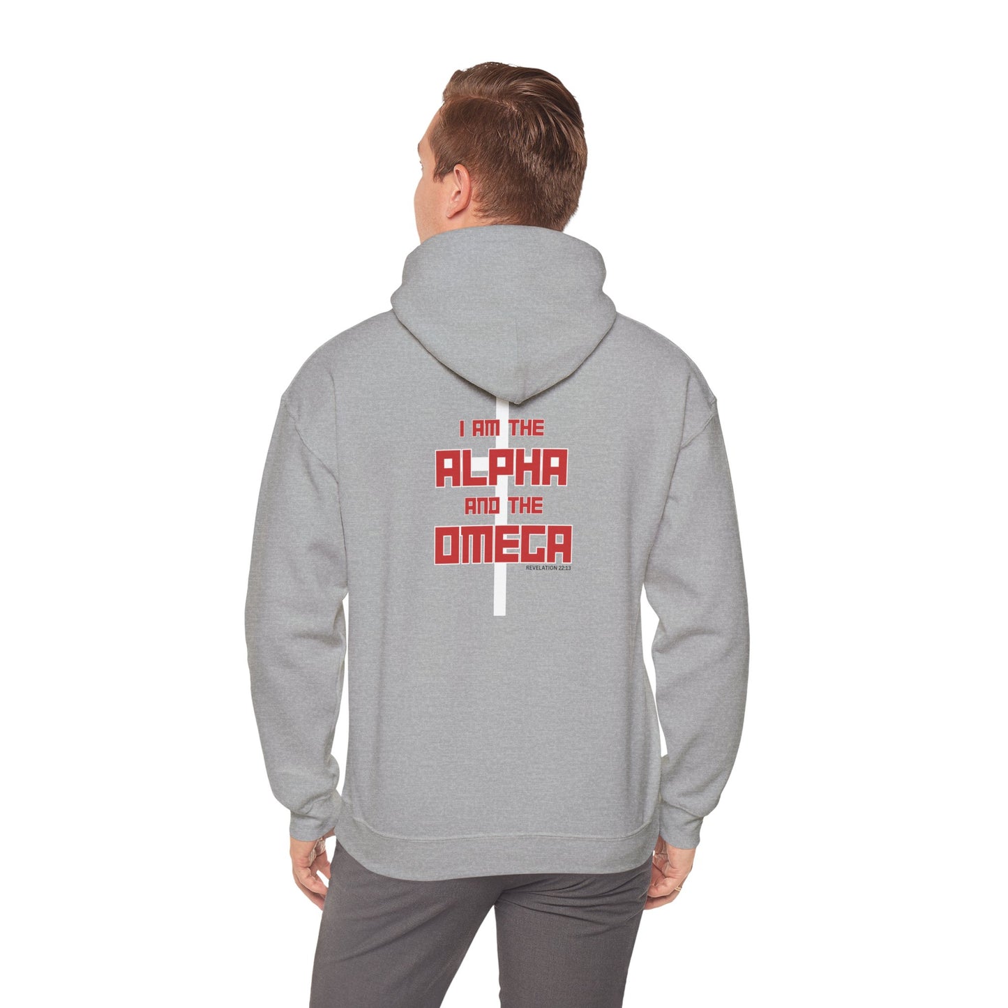 "I AM THE ALPHA AND THE OMEGA" Unisex Hooded Sweatshirt